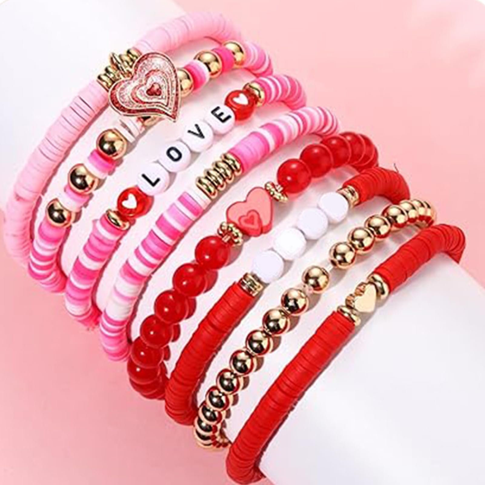 Generico Bracciali a maglie per donna Multistrato regolabile | Bracciali charm Catene sovrapponibili a , delicate e sobrie, per compleanni, festa della mamma, matrimoni, feste, Natale,