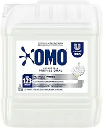 Lava-Roupas Líquido Concentrado Lavanderia Profissional Omo Perfect White Pro Galão 7l, OMO