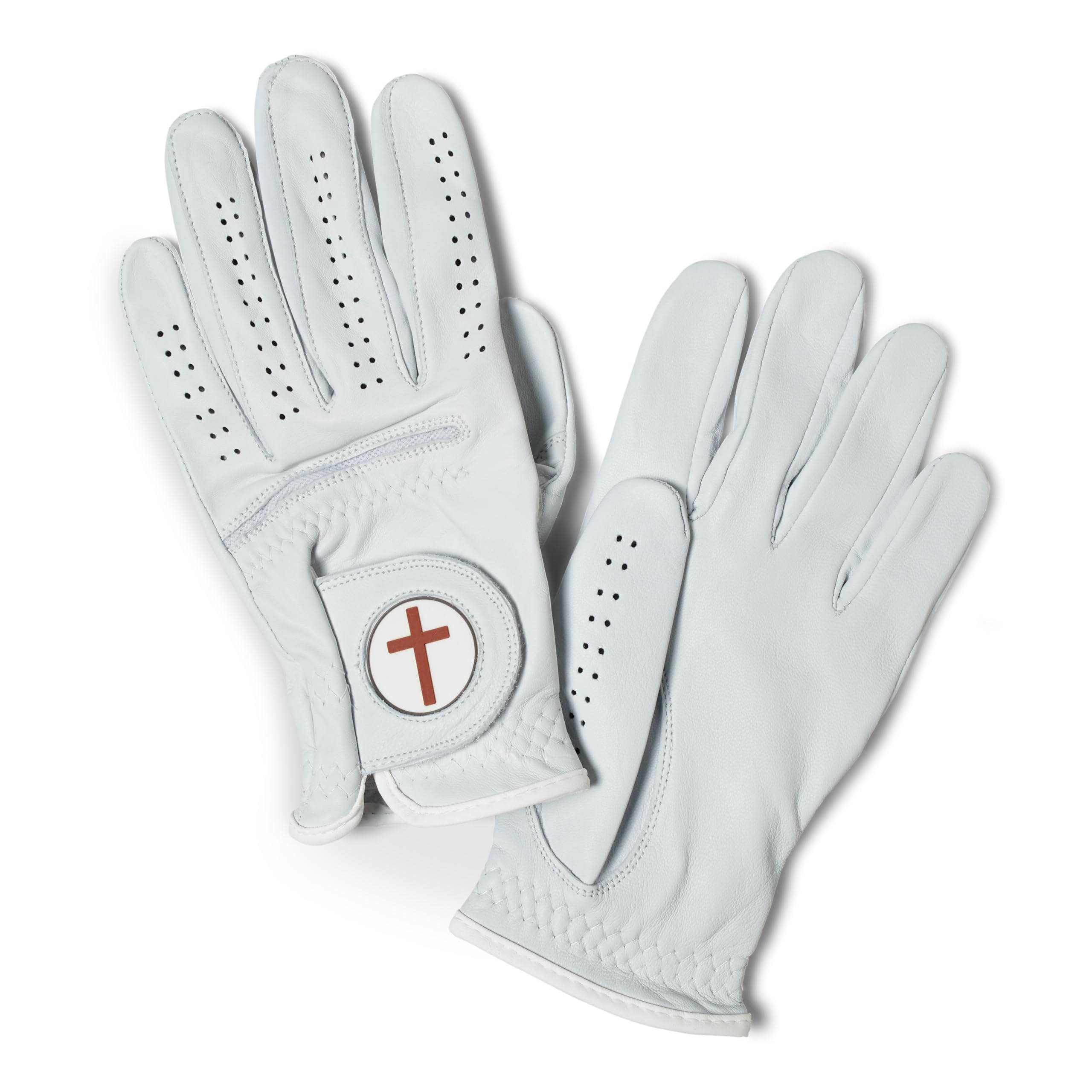 Palmetto Golf & Belts, Brown Cross, AAA Cabretta Leather Golf Glove Cadet Extra Large Right Handed Golfer