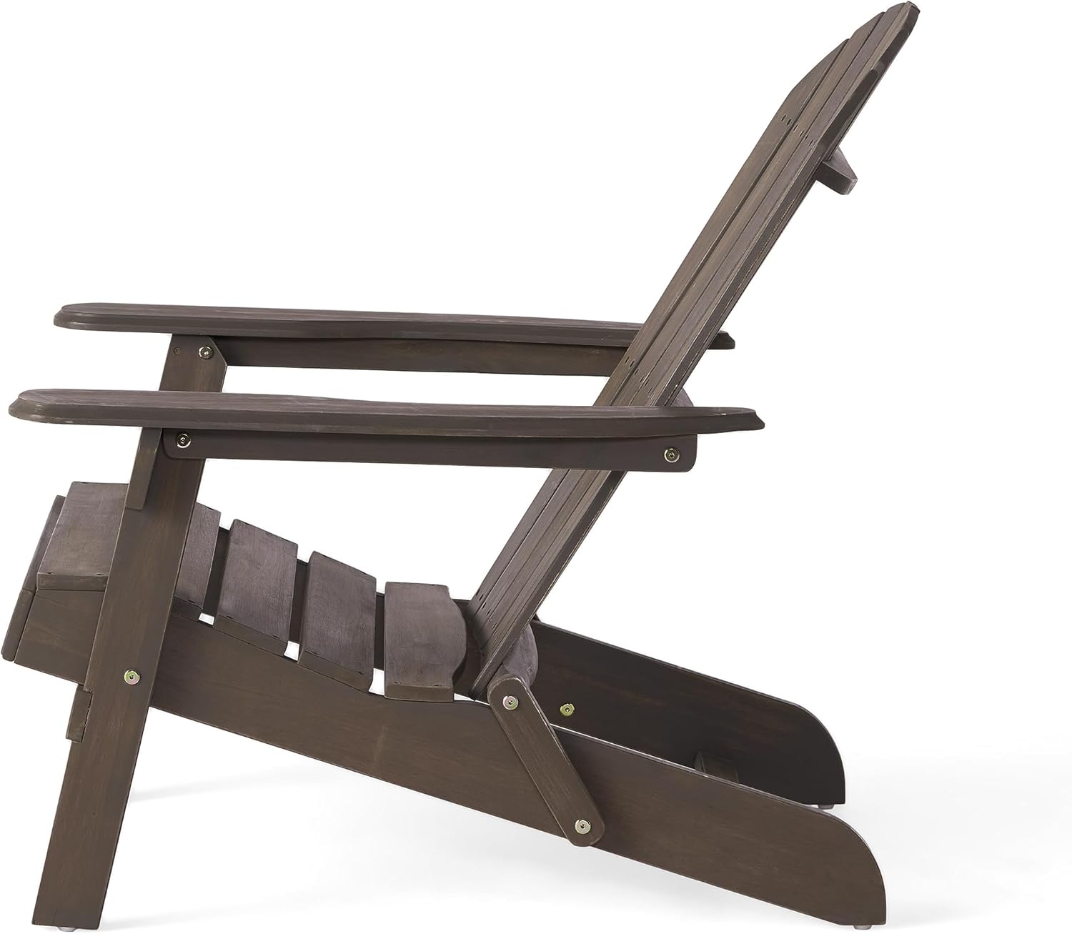 Christopher Knight Home Hanlee Folding Wood Adirondack Chairs, 2-Pcs Set, Grey Finish