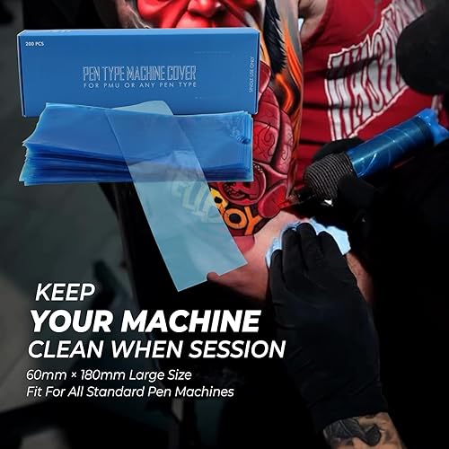 Miniatura 10 de 200 fundas para bolígrafos de tatuaje, bolsas desechables para máquina de tatuaje, fundas para máquina de tatuaje, bolsas tipo bolígrafo, funda para