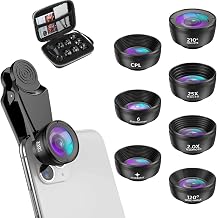 7-in-1-Objektiv-Set Für Handy Kamera: Premium Weitwinkel, Makro, Fisheye, Teleobjektiv, Sternfilter, Kaleidoskop, CPL - Hohe Bildqualität Und Vielseitige Fotografie