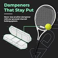Vista 3 de ADV Tennis Amortiguador con tacto personalizado, paquete de 3, amortiguador de raqueta para reducir la vibración, aliviar los síntomas de lesiones