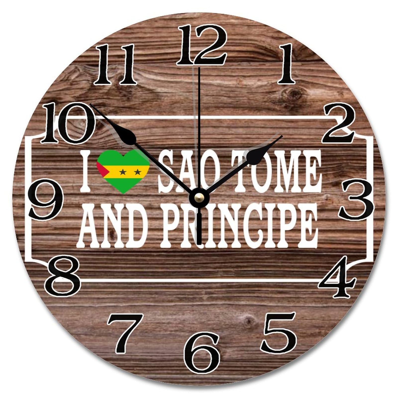 Horloge murale Sao Tomé pour chambre et salon design ferme