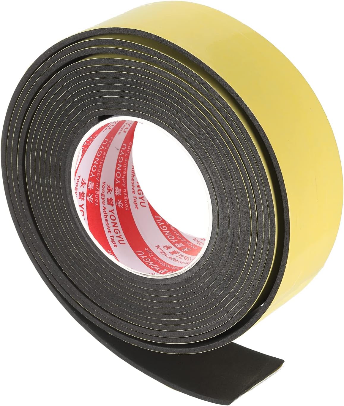 M METERXITY Single-Sided EVA Foam Tape - Sponge Adhesive Apply to Outdoor, Garden (25mmx6mmx2m, Yellow)