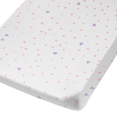 Miniatura 2 de HonestBaby Juego de 2 fundas unisex de algodón orgánico impreso y toalla para cambiador