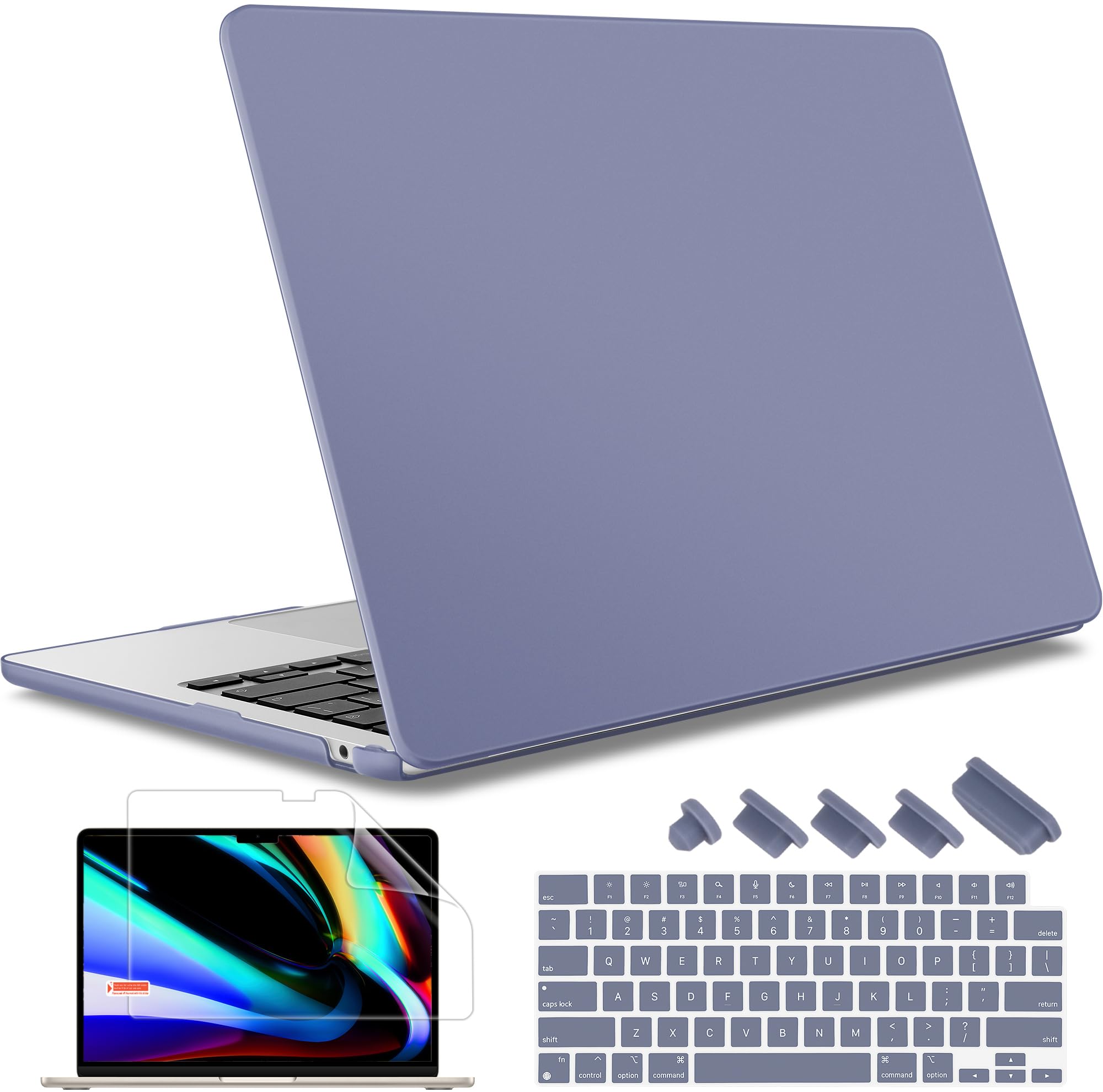 May Chen for M4 MacBook Air 13.6 inch Case 2025 2024 2023 2022 Release A3240 M3 A3113 M2 A2681, Plastic Hard Shell Case for MacBook Air 13.6" with