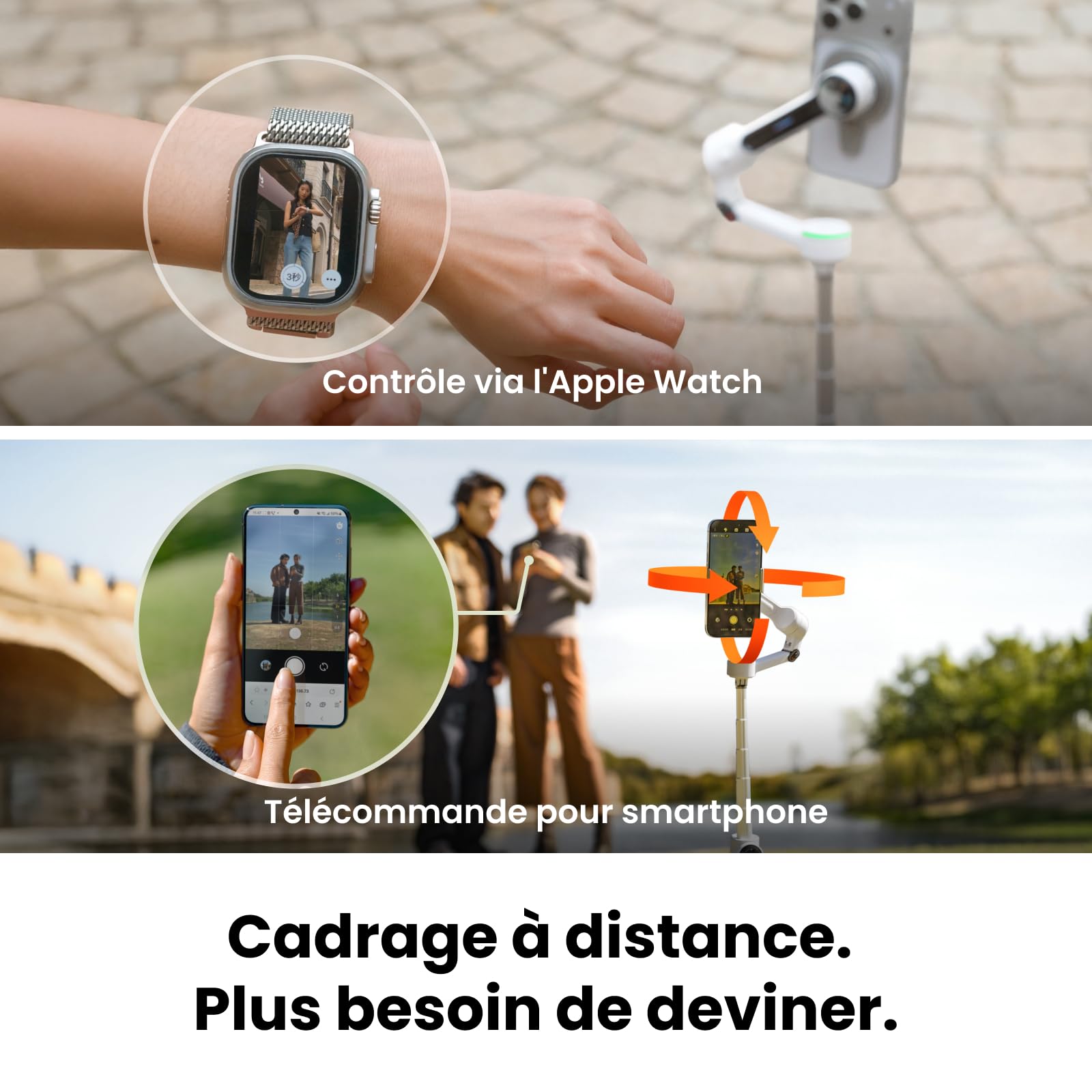 Insta360 Flow 2 Pro Gris - Stabilisateur Smartphone IA avec Suivi natif iPhone, Android, Gimbal avec Suivi à 360°, trépied et Perche à Selfie intégrés, léger et Portable pour vlog et Voyage