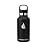 HYDRO CELL Stainless Steel Water Bottle with Straw & 2 Standard Mouth Lids (32oz 24oz 20oz 16oz) Keeps Liquids Hot or Cold w/Double Wall Vacuum Insulated Leak Proof Sport Design (Black 16oz)