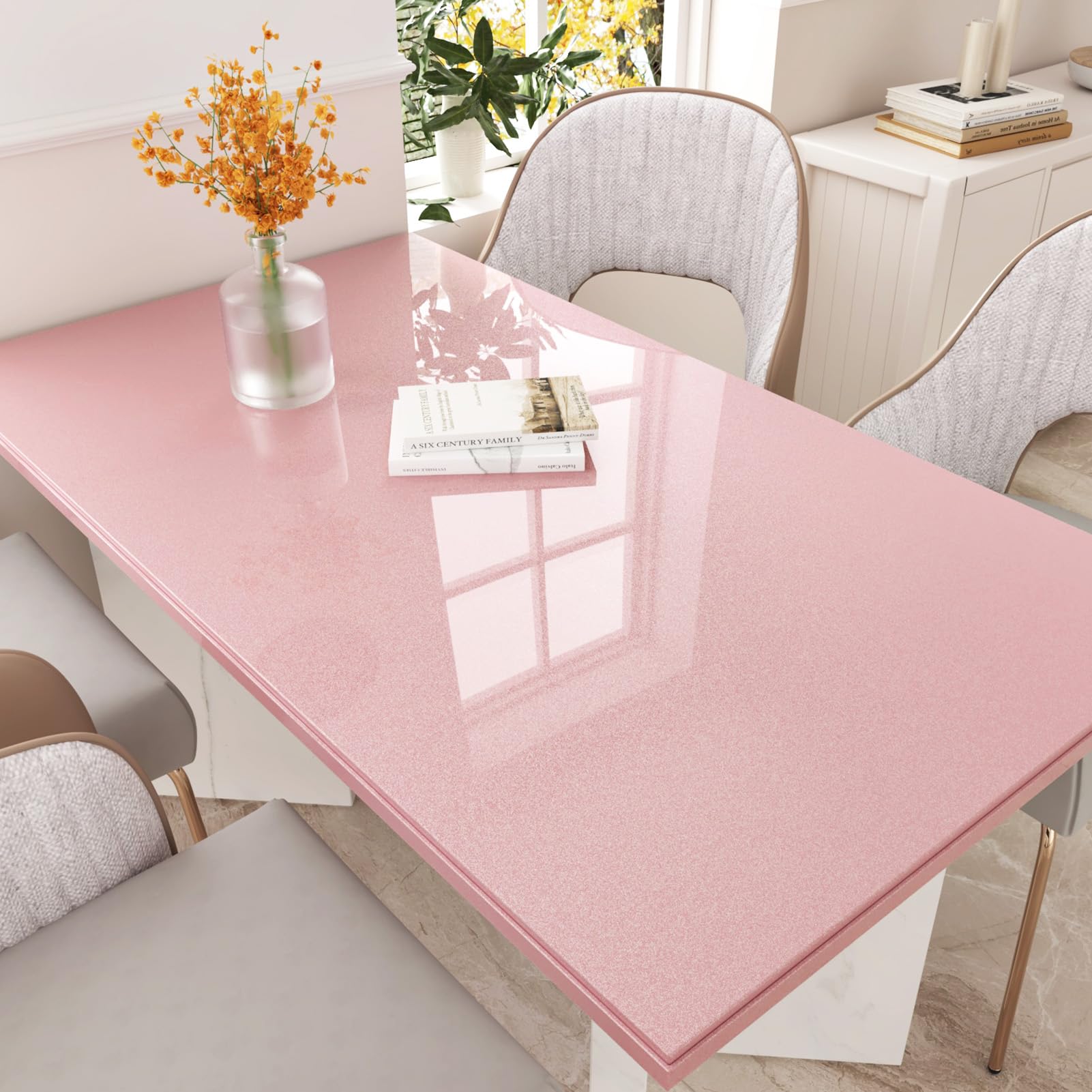 Papier Peint Rose Brillant Papier Adhesif Pour Meuble Cuisine Revêtement Plan De Travail Adhésif Papier Peint Autocollant Rose Film Autocollant Meuble Vinyle Papier Adhésif Cuisine 60 x 300cm
