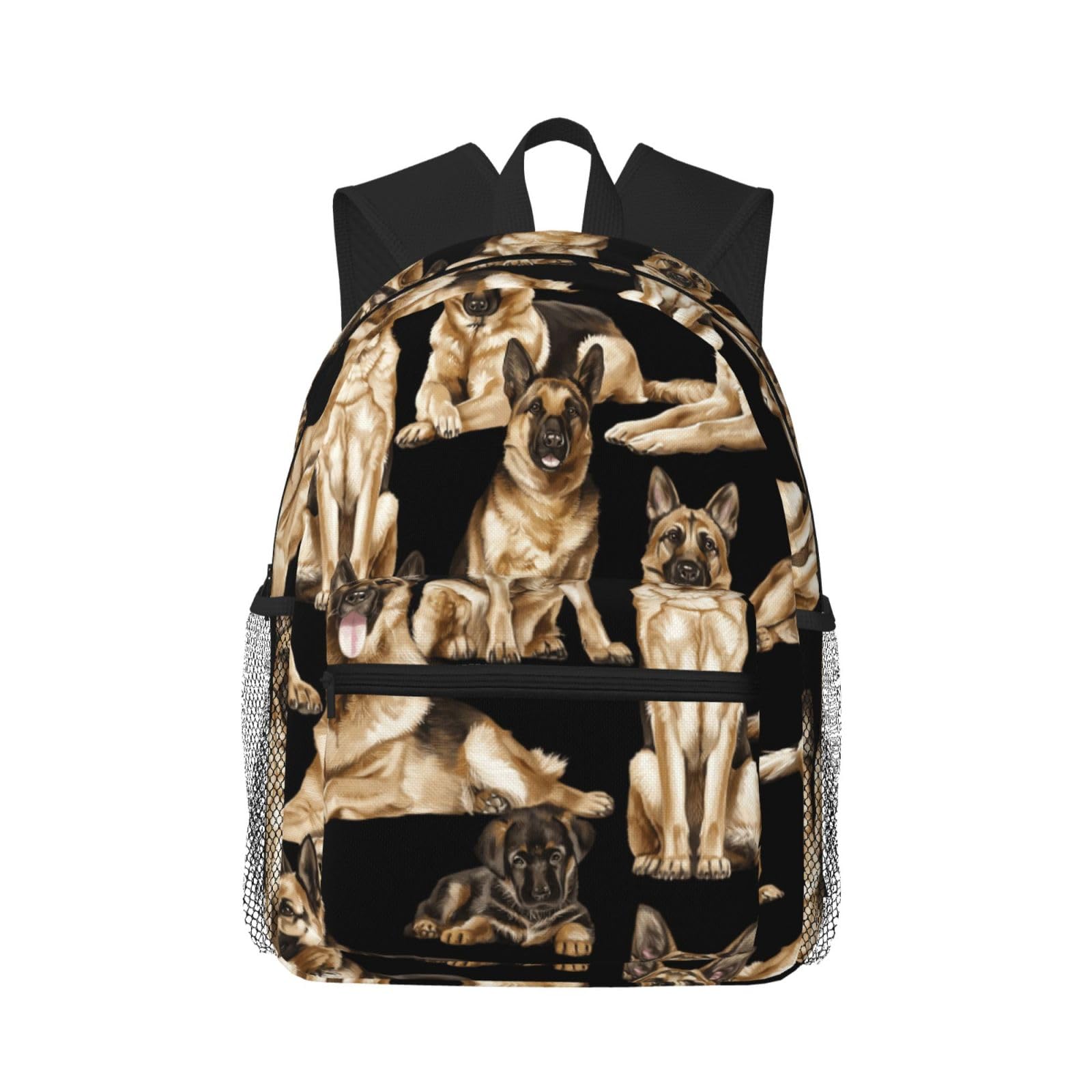 Yyoretp German shepherd dog Print Casual Laptop Backpack,Classic backpack for Travel Work, Lightweight Pack Back