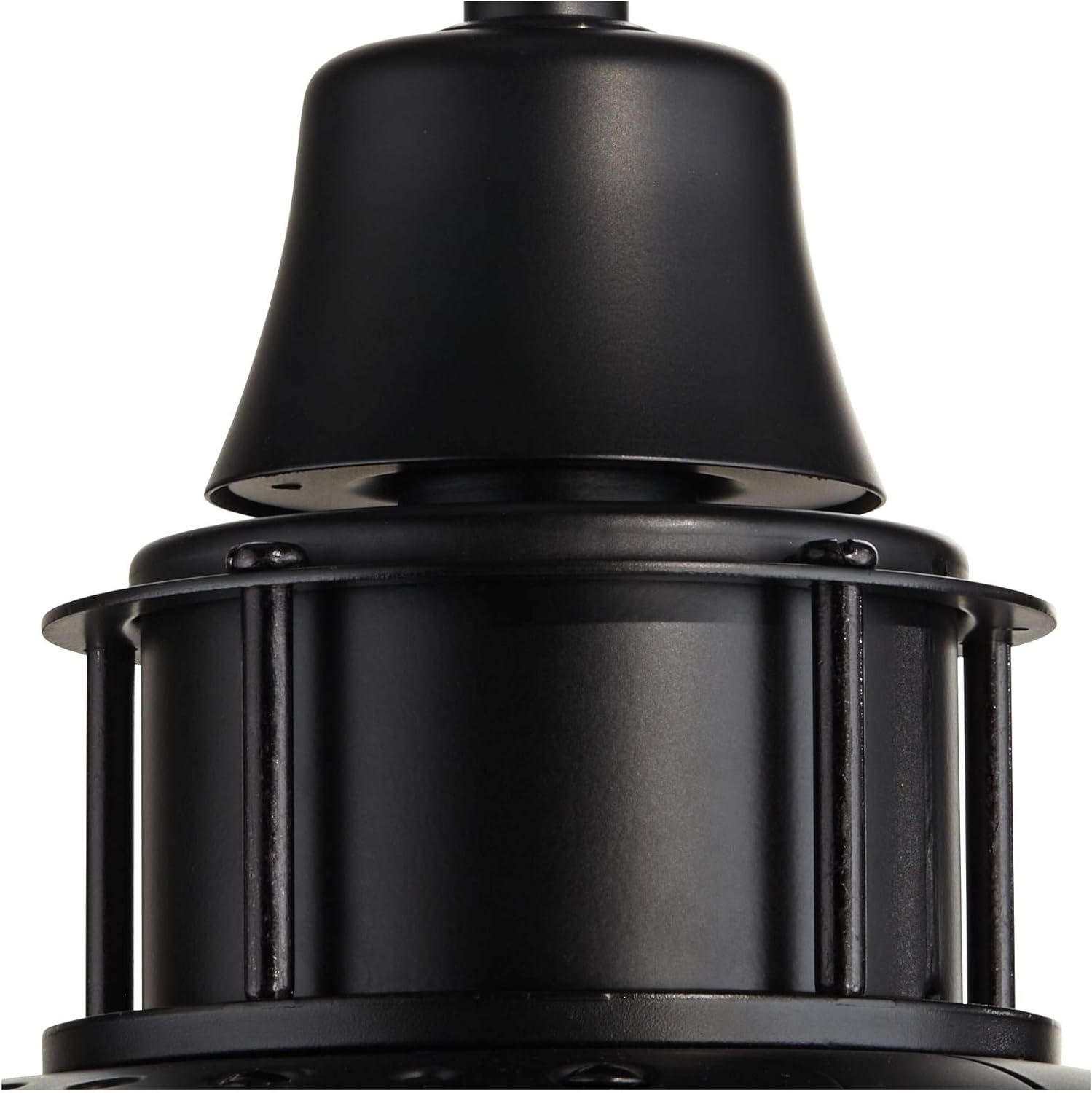 Casa Vieja 58" Interceptor Modern Contemporary 3 Blade Indoor Outdoor Ceiling Fan with Light LED Remote Control Matte Black Blades Damp Rated for Patio Exterior House Porch Gazebo Garage Barn