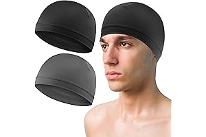 2 Pcs Men's Skull Caps: Breathable, Sweat-Absorbent, Multifunctional Sleep Caps