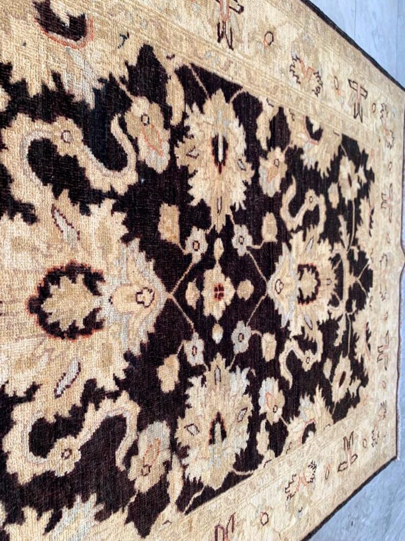4x6 Afghan Chobi Rug Hand Knotted Wool Area Home Decor Carpet 176 x 120 cm