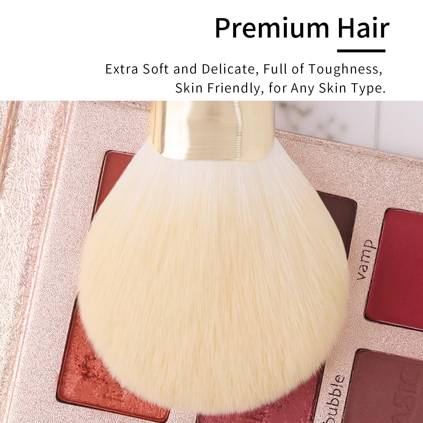 ENZO KEN Natural Hair Makeup Brush Set Professional, MIT Hair Makeup Brushes Set including Case - Image 3