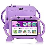 Kids Tablet, 7 inch Tablet for Kids 2-10, Educational Learning Toddler Tablet Android 11, 3GB RAM+32GB ROM Storage, Google Play YouTube, Baby Girl boy PresentPurple