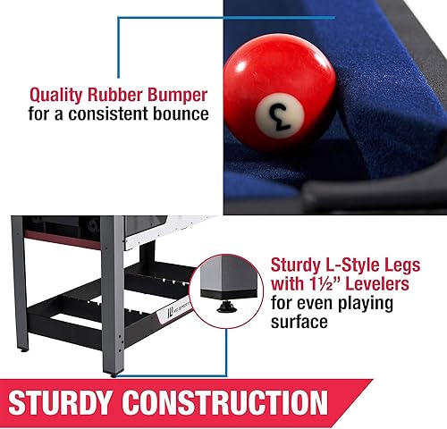 Miniatura 8 de MD Sports Combination Games - Colección de arcade de múltiples estilos, billar, ping pong, hockey, baloncesto y futbolín, incluye todo lo básico