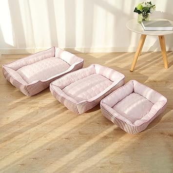 CALANDIS Cooling Dog Bed Summer Ice Feeling Cat Pet Pad Breathable Mat Comfortable Pink S