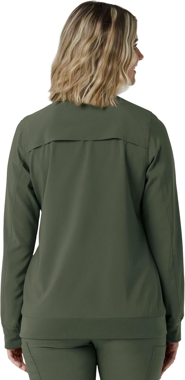 Carhartt Womens Women's Force® Cross-Flex Lightweight Scrub Jacket - Image 4