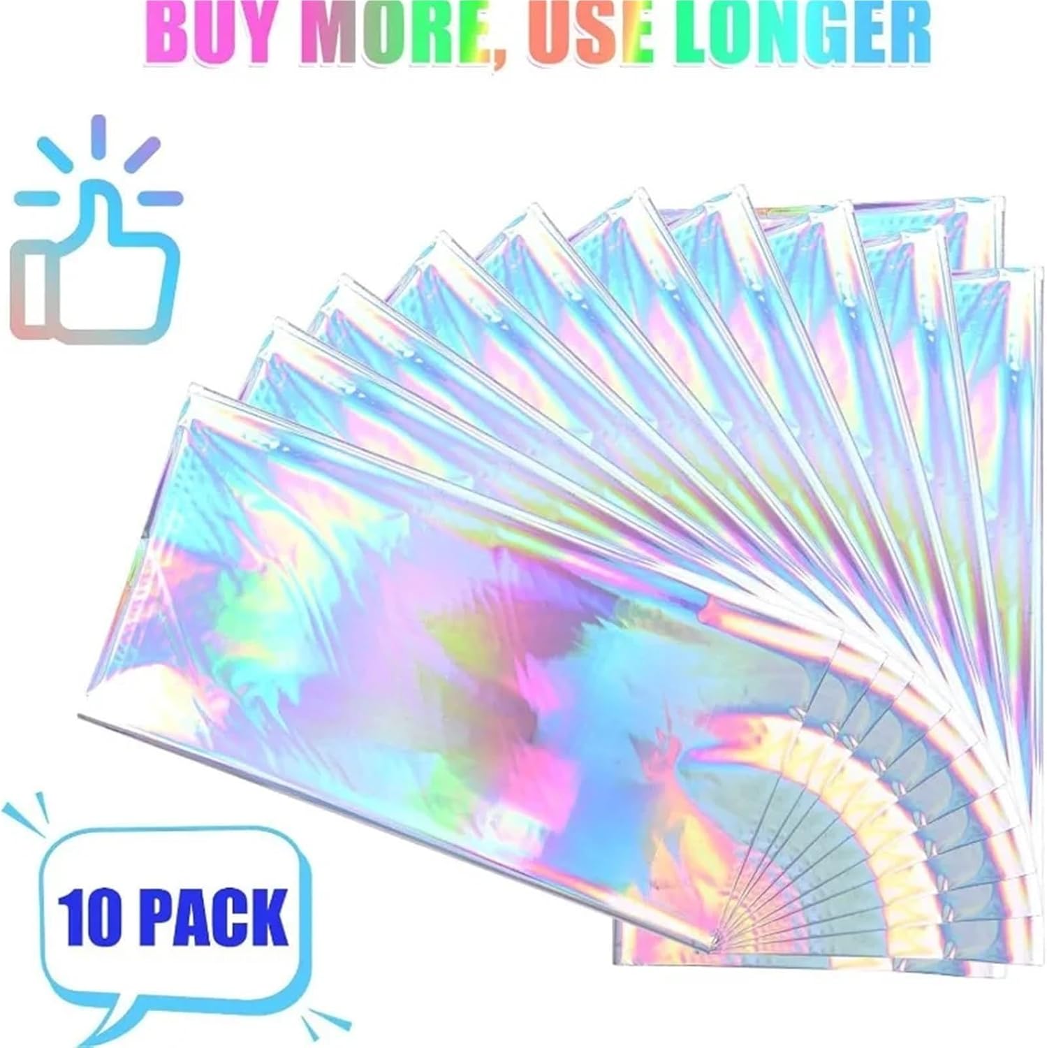 Disco Table Cloth 4 Pcs Disposable Holographic Tablecloth, Iridescent Laser Shiny for Disco Party(137x274cm)