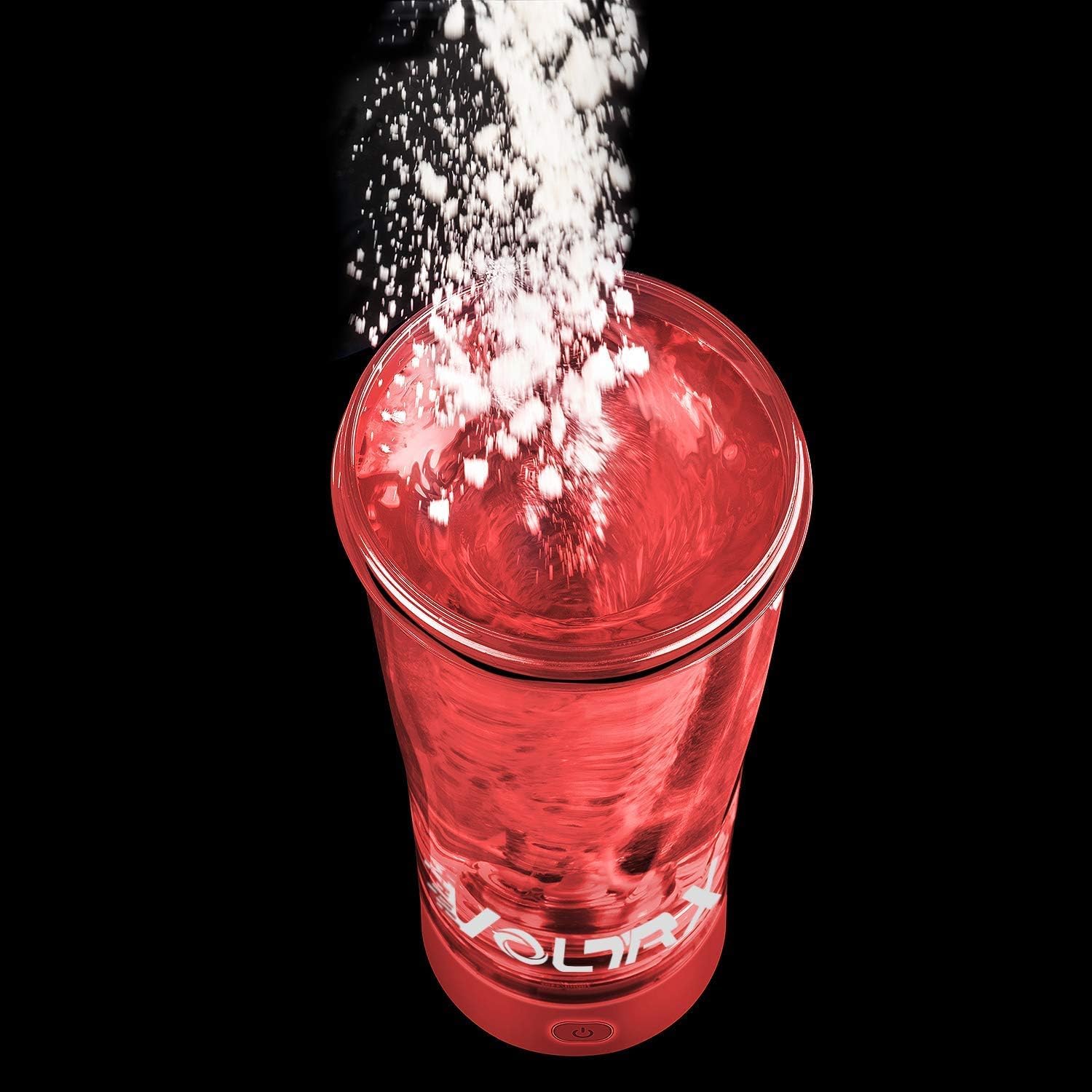 VOLTRX Bouteille shaker de protéines électrique de qualité supérieure, fabriquée en Tritan – Sans BPA – Tasse mélangeuse portable Vortex de 710 ml, rechargeable par USB C pour boissons protéinées