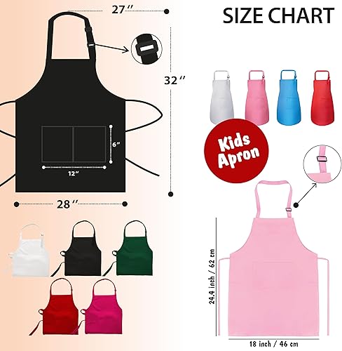 Miniatura 5 de Delantal personalizado para cocinar, delantal para niñas y niños, delantales de chef para mujeres, regalo de Navidad para niños, regalos de Navidad