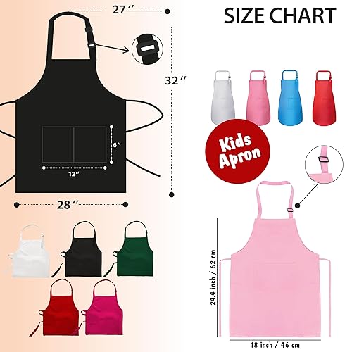 Miniatura 6 de Mommy and Me Apron For Cooking, Personalized Kids Apron, Toddler Apron for Girls and Boys, Custom Cooking Apron, Chef Aprons For Women, Children