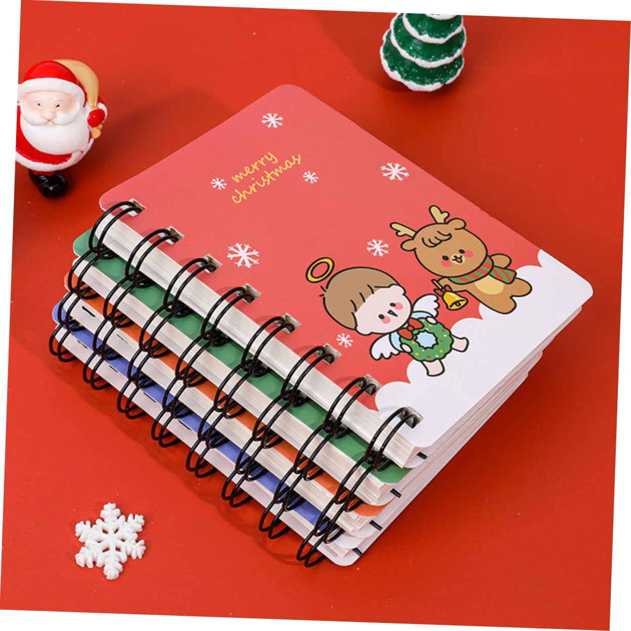 SEWACC 18piezas Libreta De Espiral Para Estudiantes y Oficina Cuadernos De Notas Cubiertas De Cartón Grueso Para Recordatorios y Diario Personal Papelería Portátil Para Navidad y