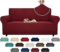 Vista 40 de ZNSAYOTX Funda de Sofá Súper Elástica para Sofá de Dos Plazas, Fundas de Sofá para Sala de Estar, Amigable con Perros y Mascotas, Protector