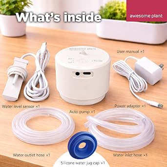 Automatic Watering System for Hydroponics Growing System, Auto Top Off System with Universal Indoor Hydroponic Garden Sensor and Water Jug Pump, Auto Water Refiller for 5 Gallon Bottle