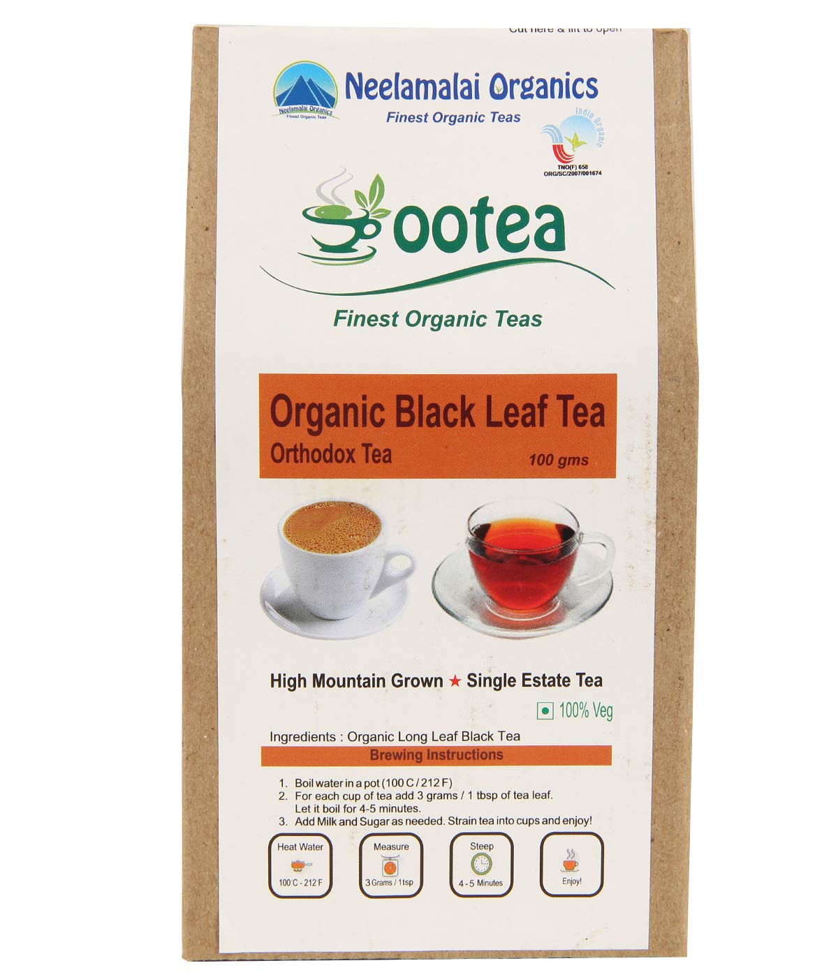 Organic Black Leaf Tea 100g