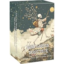Han Yu Bowen Garden Tarot Deck Vintage Botanical Tarot Cards with Skull & Floral Art, 78 Card Deck for Intuition, Reflection & Daily Guidance, Aesthetic Spiritual Gift for Beginners & Readers