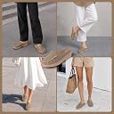 FAUSTO FST FJDWC-7050 TAUPE-36 Women Taupe Back Open Side Stitched Slip On Shoe | Half Cut Round Toe Shoes with Memory Cushioned Footbed | Outing Comfort, Evening, Casual Office Wear (3 UK) gallery image