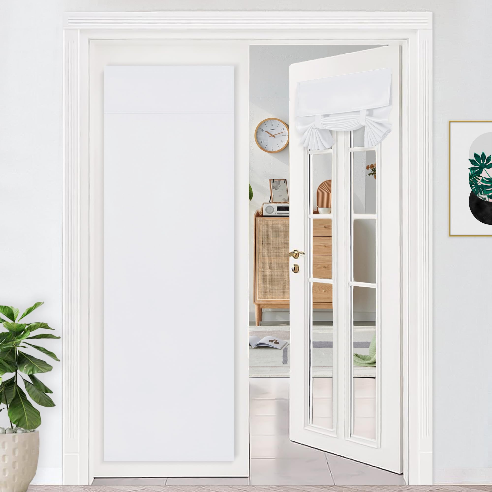 Rideau occultant thermique DWCN anti chaleur pour vitrage de porte