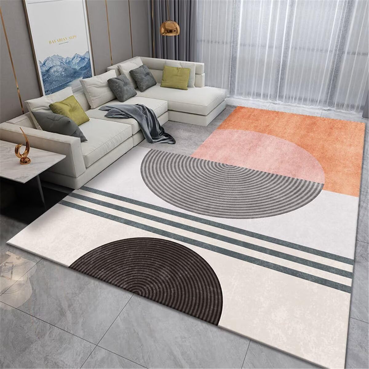 Tapis enfant pour chambre de fille et salon moderne multicolore 160X200CM