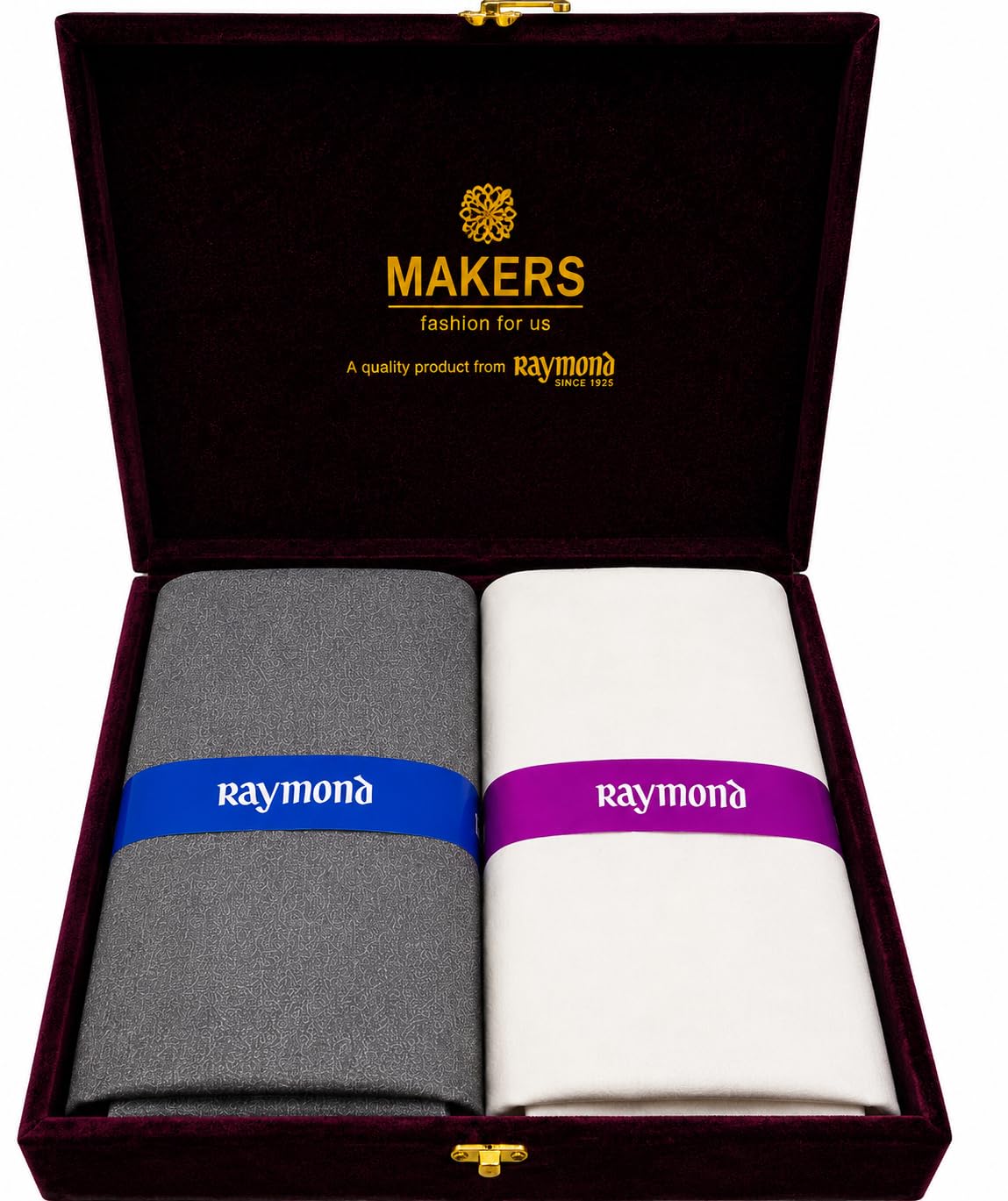 Men's Cotton Shirt and Trouser Unstitched Fabric Set - Gift Pack (Multicolour_Free Size) 80003-image-49