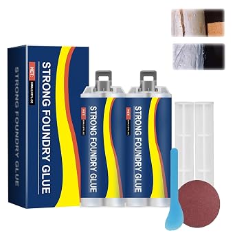 Strong Foundry Glue, Metal Repair Glue,High Temperature Resistant Casting Repair, Magic Welding Glues Premium Liquid Welding Filler for Metal Defects and Repairs2Pcs-85ml