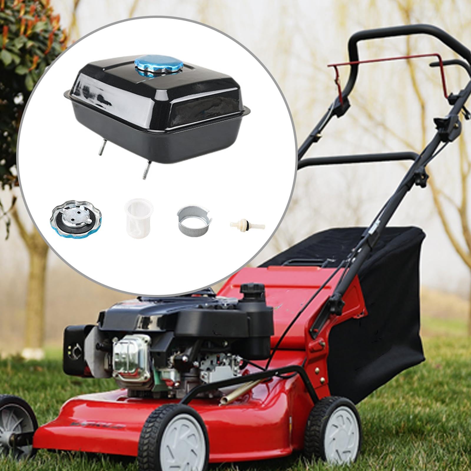 Serbatoio carburante per accessori per utensili da giardino, serbatoio carburante per motocoltivatore da 170F, Style C