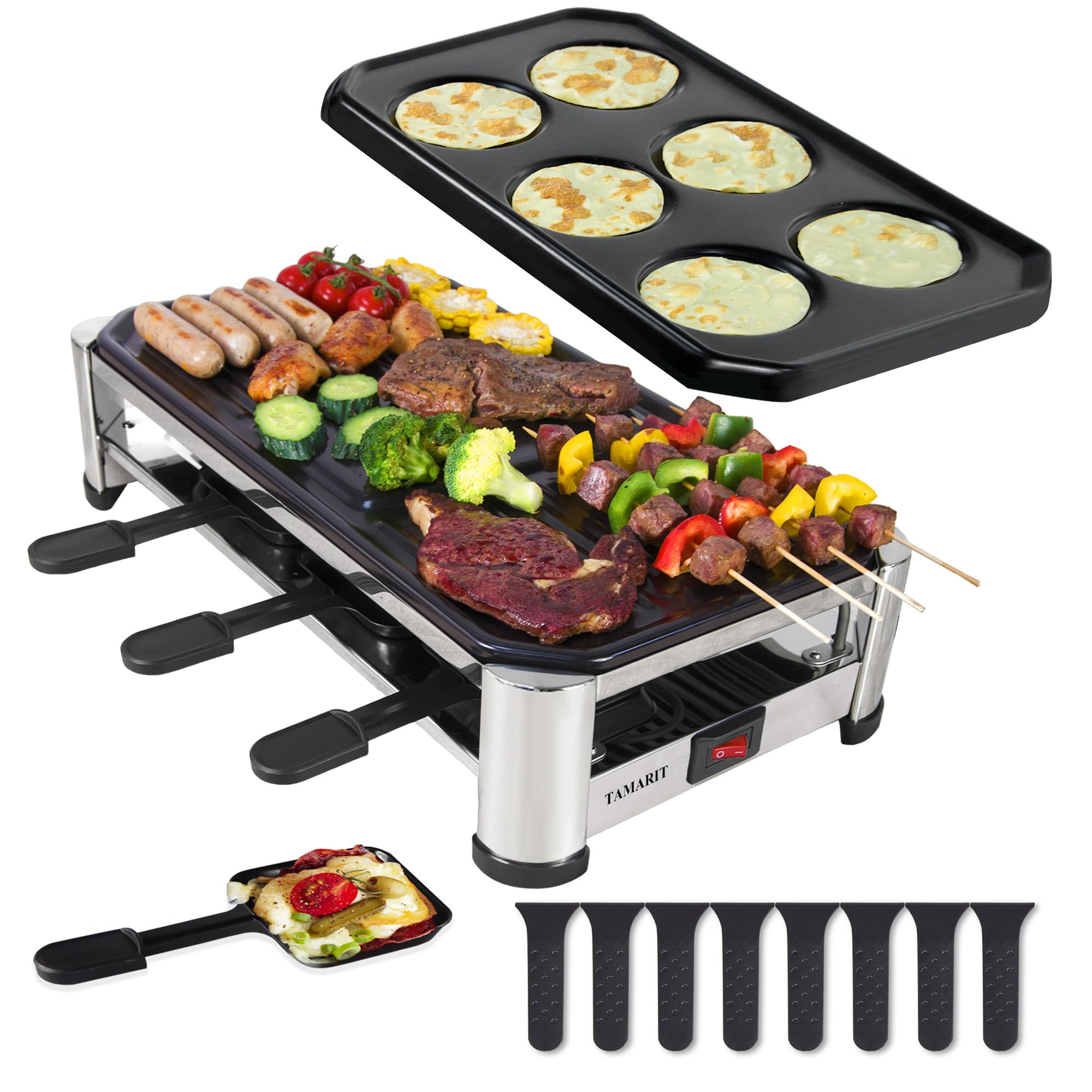 TAMARIT 8-Person Raclette Grill