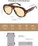 SOJOS Trendy Oversized Polarized Aviator Sunglasses Womens Men Retro Vintage 70s Style thumbnail 3