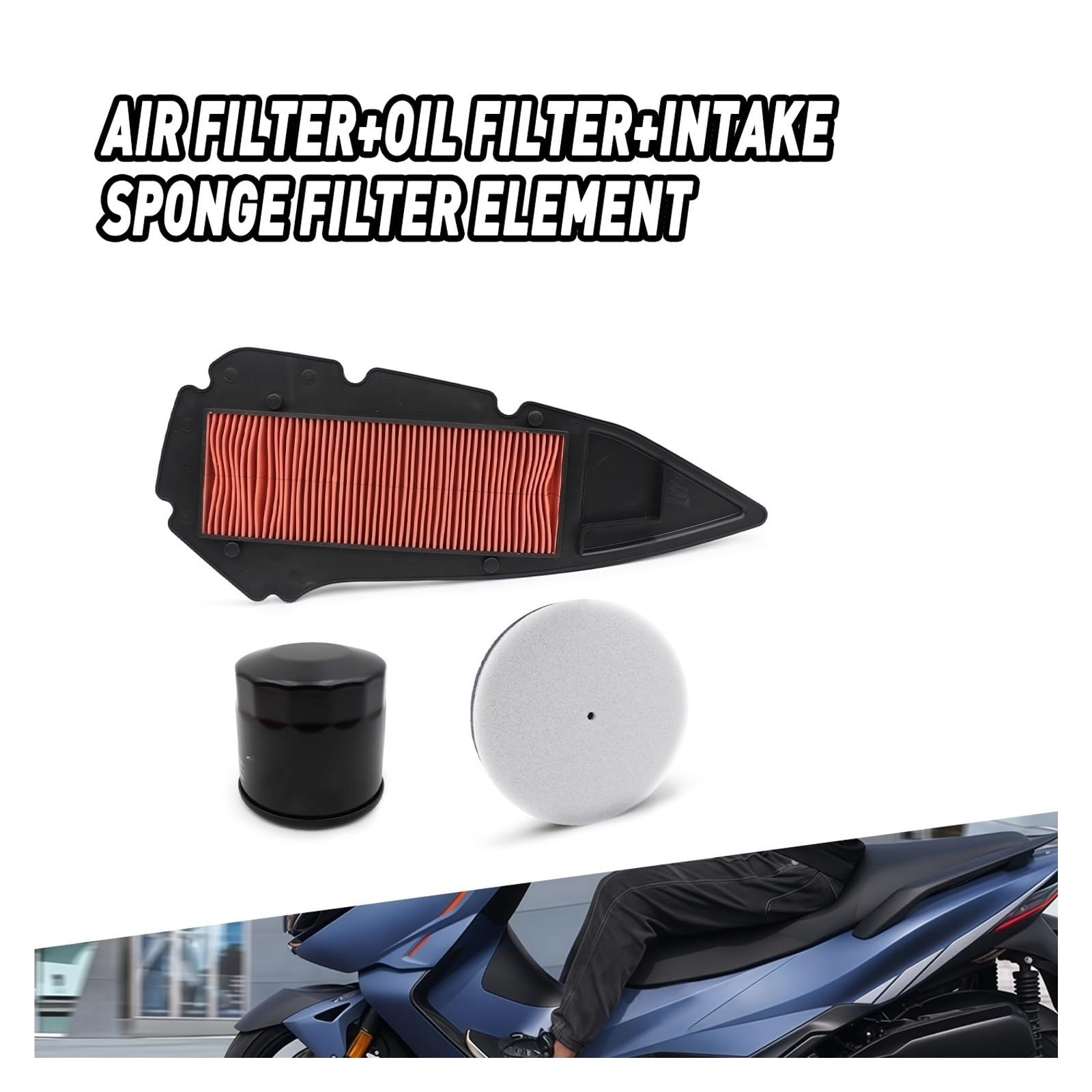 Filtro Aire Motocicleta Elemento De Filtro Aceite Aire para Motocicleta, Esponja Limpiadora Admisión para Zontes ZT368E ZT368D ZT368M ZT368G ZT368K 368E 368D 368M 368G 368K