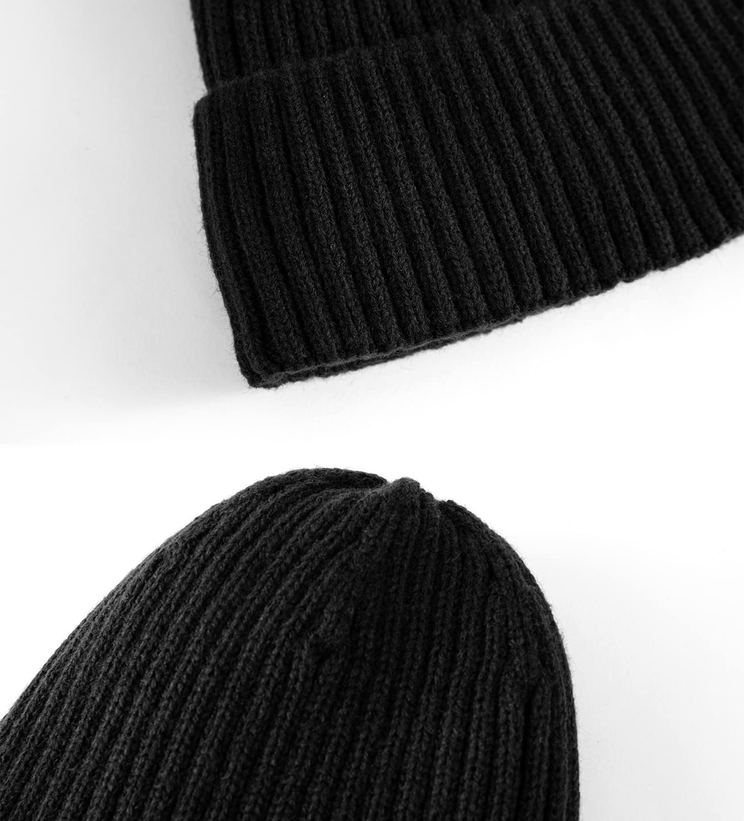 Villand 3-teiliges Mützen Schal mit Touchscreen Handschuhen für Männer und Frauen, Unisex-Set für kaltes Wetter mit Fleece Futter und Geschenkbeutel