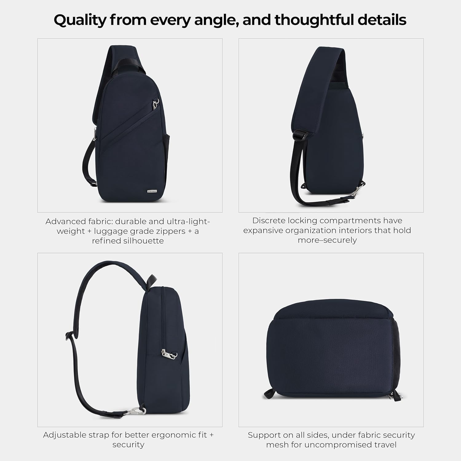 Travelon Anti-Theft Classic Sling Bag - Image 5