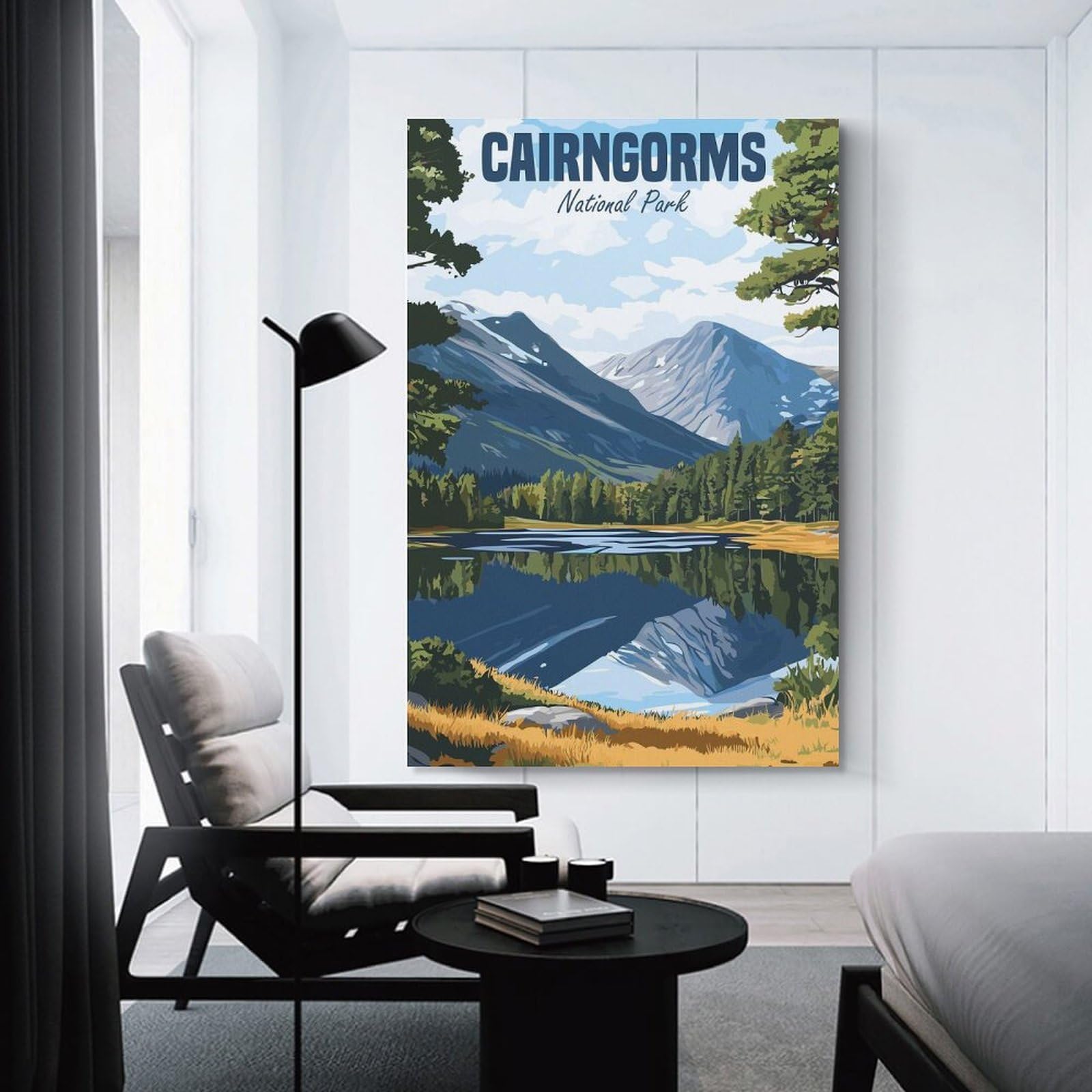 Junmoney Cairngorms National Park Canvas Wall Art, 20x30inch(50x75cm), for Living Room, Bedroom, Office Or Hallway, Versatile Wall Decor for Many Rooms