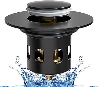 Sink Plug, Sink Strainer Spring Core Pop Up D...,