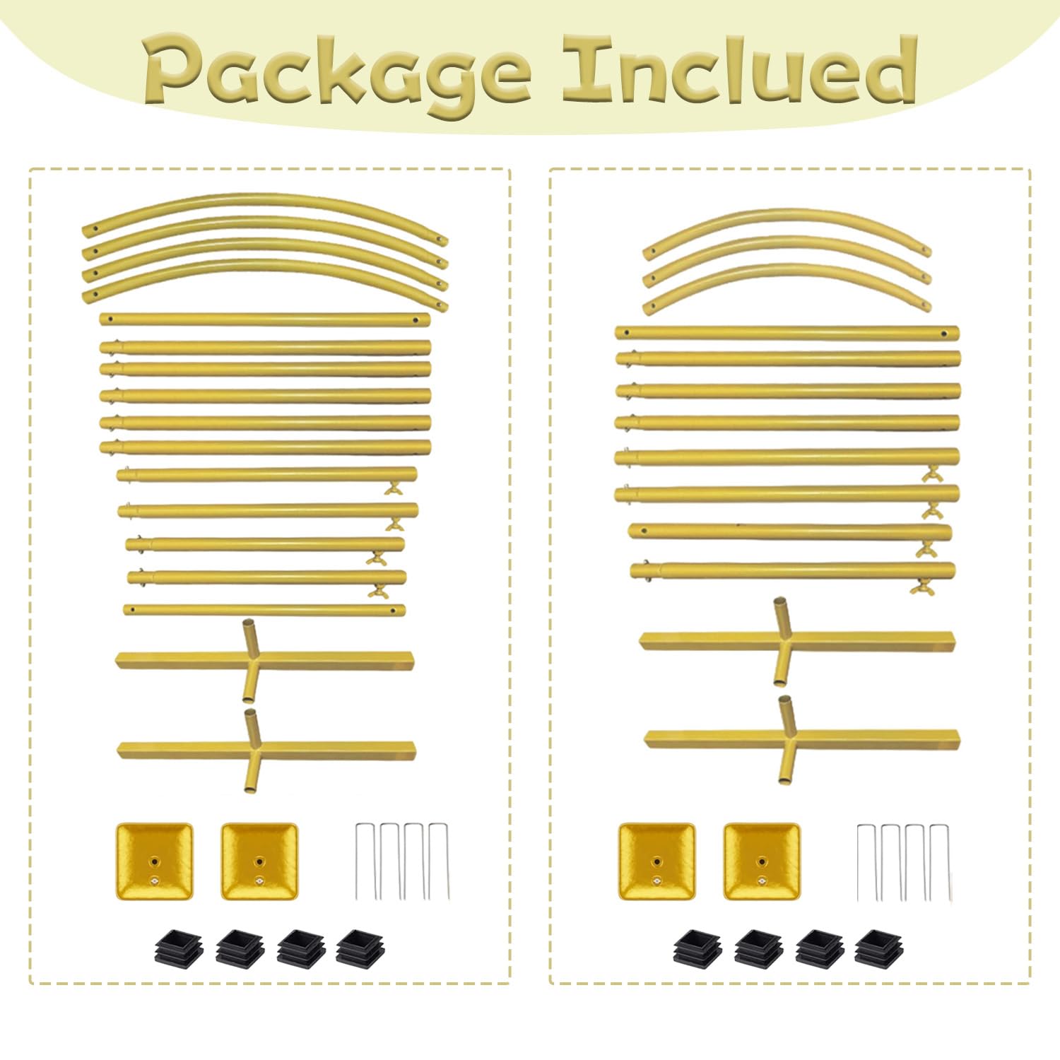 Acidea Lot de 2 supports pour arche de mariage, 2,2 m/1,8 m, cadre de fond avec clous de sol, sacs à eau pour fête d'anniversaire, fête prénatale, décoration de fête