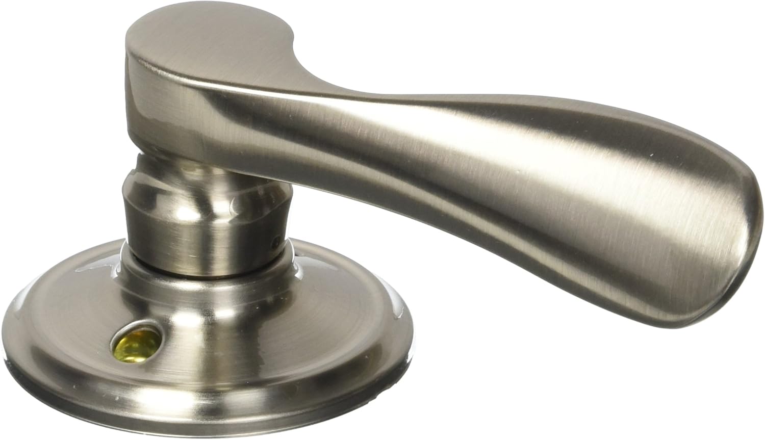 SCHLAGE Champagne Left Handed Lever Non-Turning Lock, Satin Nickel (F170 CHP 619 LH)