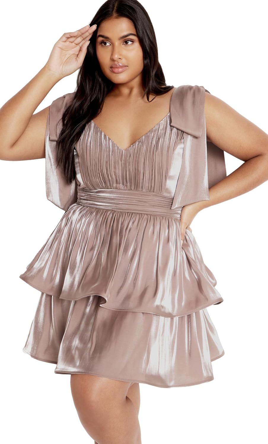 City Chic Women's Plus Size Cocktail Dress - Betty Ruffle Mini