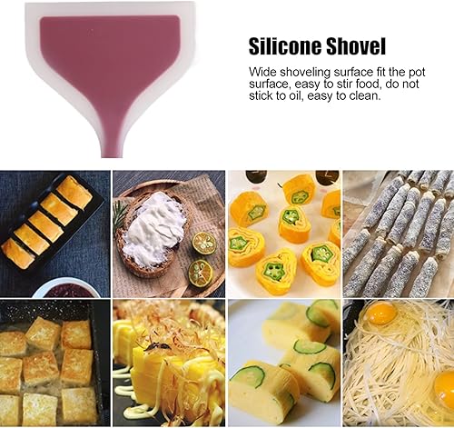 Miniatura 5 de Pala de silicona para panqueques, espátula ancha, espátula antiadherente, pala frita de silicona ancha y flexible para utensilios de cocina