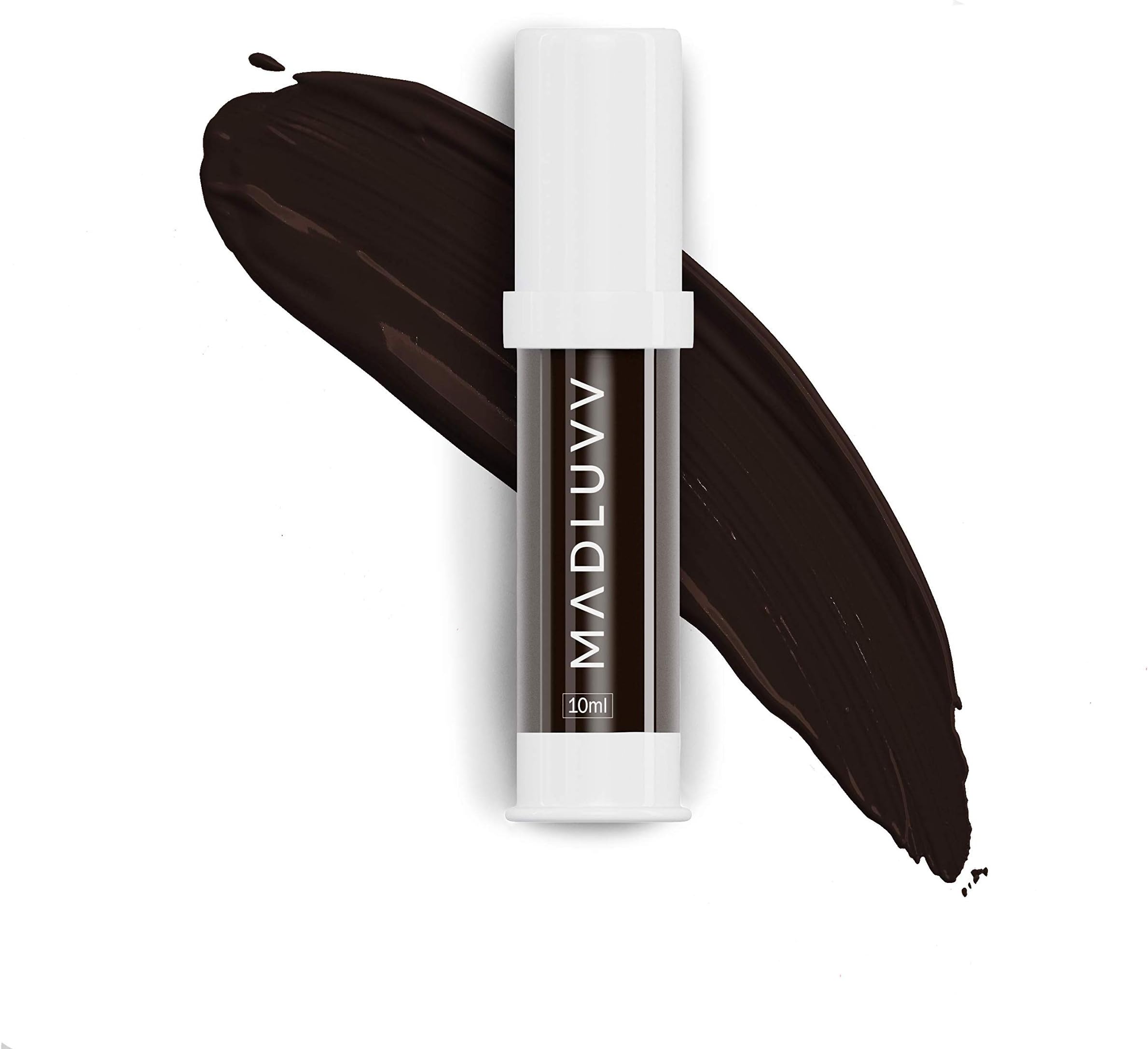 Madluvv Microblading Ink and Eyebrow Pigment, Gel Consistency and High Retention, Non-Toxic, For Microblading and Permanent Tattoo Artistry l Vegan l Made in the USA 10ML, Darkest Brown 114